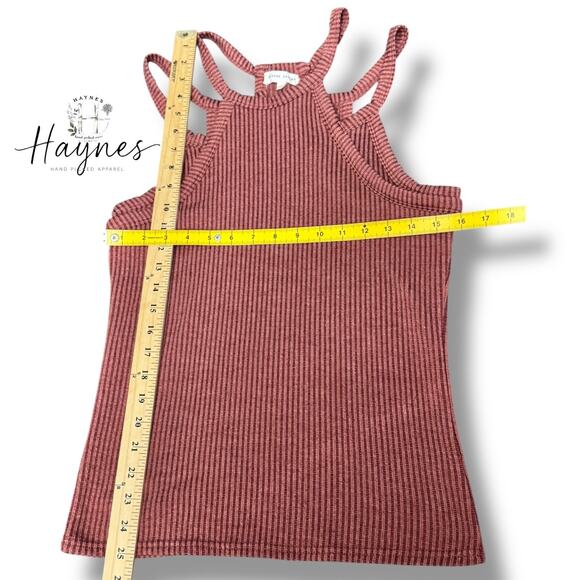 178. GILDED INTENT | Double Layer Ribbed Tank Size Large - Picture 4 of 7